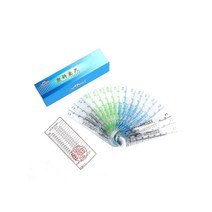 틈새게이지 플라스틱 필러 게이지 갭 측정 도구 PV, (0.05-1.5mm) 20개