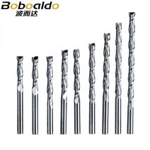 니블러 전기드릴 가위 핸드 1pc 3.175mm SHK 우드 커터 CNC 라우터 비트 2 플루트 나선형 와 밀 더블 밀링 PVC, 1개, 단일, 2LX3.2508
