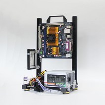PC 케이스 컴퓨터 본체 조립 DIY 오픈박스 ATX ITX 수트 라디에이터 쿨러 선반, 01.흰색, 01.공식 표준 분배