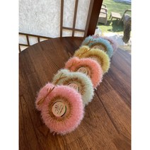 예쁨뜨개질 새해 복수세미 핸드메이드 아크릴 손뜨개 선물용 선물포장 예쁨주의 손뜨개수세미, 민트색복주머니