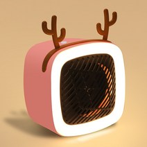 미니 휴대용 히터 전기 워머 400W 홈 오피스 데스크탑 따뜻한 공기 팬 조용한 원격 빠른 열 온도 조절기, 03 Pink_03 UK