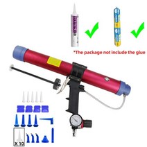공압 실란트 건 310ml 600ml 소시지 코킹 노즐 유리 고무 그라우트 건설, CHINA, 600ml Double use set