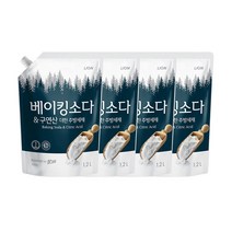 참그린 베이킹소다&구연산 더한 주방세제 1.2L, 4개