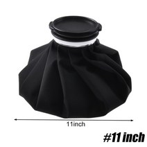 아이스하키 장비 용품 스 콜드 팩 재사용 가능한 스 백 부상 앰프 위한 온수 백 냉찜질 탄성 통기성 지지 랩으로 통증 완화, 블랙 11인치