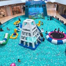 실내바이킹 에어시소 바운스 풍선바이킹 100만 해양볼장 에어슬라이드 트램펄린 시소, 03 3미터 트램펄린