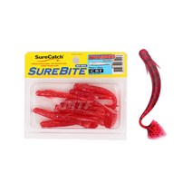 슈어캐치 뉴 하이퍼미노우웜 4인치 소프트베이트 웜, 4인치(FGF), 1개