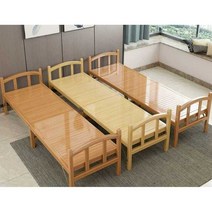 원목 나무 접이식 침대프레임 싱글 DIY 원룸 자취 1인, 폭 80 - 길이 197 (갈색)