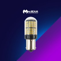 1+1 12V 자동차량용 엠프로빔 부하매칭 캔슬러내장 깜빡이등 브레이크등 144 LED램프전구 옐로우 싱글 더블타입, 더블타입 2개