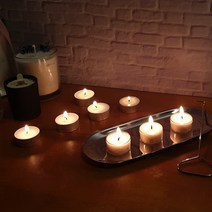 루셀리아 티라이트 소이캔들 천연아로마 향초 1ea, 1개, 블랙베리앤베이-사각PP