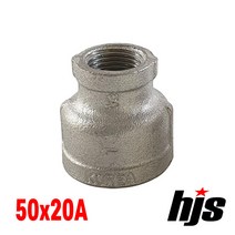 국산 스텐 304 이경 소켓 50x20A / SUS 304 스텐레스 레듀샤 무독성 부속 연결, 1개