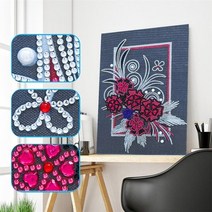 해바라기 액자 돈들어오는 그림 두꺼비집가리개 다이아몬드 꽃과 식물 시리즈 자수 모자이크 사진 모조 다이아몬드 크로스 스티치 홈 장식, 9, 3040cm