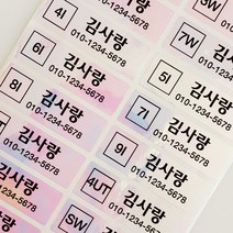 네임코코 골프채용 골프클럽용 골프 네임스티커, 51G-골프채핑크 기본그림