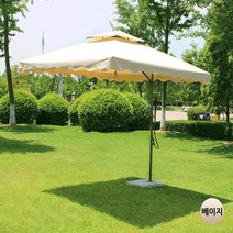 우기마켓 폴딩 초대형 카페 야외 그늘 편의점 원형파라솔/사각파라솔, 물통받침대