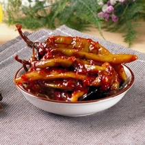 강경재성젓갈 반찬 400gX5종 (고추무침 마늘쫑 깻잎무침 무말랭이 명이나물), 400g