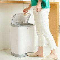 [센스큐] 냄새차단 휴지통 올케이+전용 향균 리필봉투 추가 구성 패키지 국내생산, 전체색:다크그레이+항균 리필 1묶음