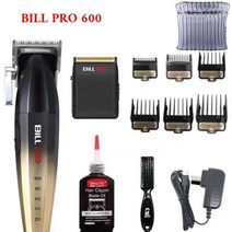 남성용 헤어 클리퍼 커팅 머신 무선 전문 트리머 면도기 키트, BILL 600 rubble bag, 미국 플러그