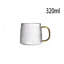 티포트세트 홍차 도자기 티팟 304 스테인레스 스틸 뚜껑 가정용 대용량 유리 주전자 차, 320ml 컵
