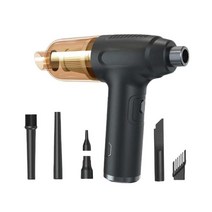 Zeyuan 가정용 자동차용 미니 자동차 2 In 1 자동차 액세서리 에어 더스터, 플라스틱, 브라운 블랙