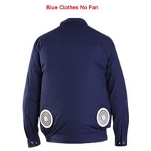여름철 에어컨 코트 용접 방열 의류 냉각 작업복 건설 팬 탑, Blue Top No Fan_6XL-7XL(90-100