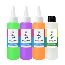 캡슐만들기 리필 3색 140ml 스노우키즈 아기물감 놀이 어린이 형광, 캡슐리필140B
