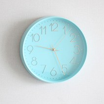 마지우 저소음 엘스앤엠스 벽시계, 블루