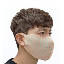 자외선 차단 숨쉬기 편한 3D 마스크 스포츠 에어 메쉬 낚시 자전거 레저 조깅 캠핑, L(넉넉한남성), 핑크