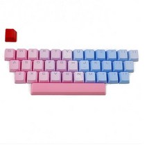 RGB PBT 35 Keys OEM 더블 샷 백라이트 키 캡스 벚꽃 기계 키보드, 하얀색