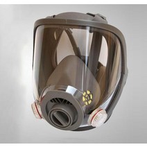 2 In 1 Industry Painting 스프레이 가스 마스크 Samilar For 6800 호스 튜브가있는 전면 페이스 피스 호흡기 40MM, 01 Only Mask