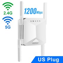5G 와이파이 익스텐더 네트워크 장거리 무선 부스터 증폭기 신호 300Mbps 라우터, 07 White 1200M US Plug, 1개