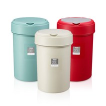 코멕스 클린 종량제 휴지통 20L 베이지민트레드, 민트