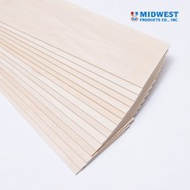 바스우드(Basswood) 쉬트 2.4x100x610mm 1팩(10개입)