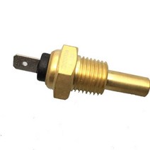 KUS 52mm 범용 디지털 수온 게이지 온도계 노란색 빨간색 백라이트 12V 24V, 1 4-18NPT 알람 없음