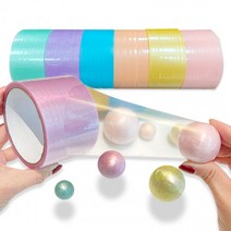 심심풀이 끈적이지 않는 테이프 볼 공 놀이 색상랜덤발송 7개, 색상랜덤 7개