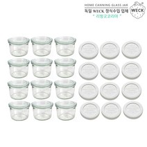 WECK기본형200ml(No.751)_PE뚜껑 12개 세트
