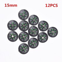 휴대용나침반 나침판 등산 군용 나침반 12pcs 152025mm 미니 버튼 휴대용 핸드 헬드 야외 스포츠 캠핑 여행 하이킹, 1pcs 9.6x5x1cm