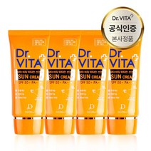 닥터비타 미백 주름개선 자외선 차단 3중 기능성 비타민 선크림 50g (SPF50+ / PA+++), 4개