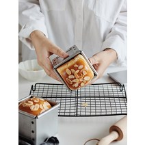미니큐브식빵팬 뚜껑포함 코팅팬 홈베이킹, 토스트 박스