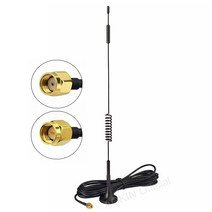 통신안테나 4G LTE 7dBi 자기 베이스 SMARPSMA 남성 안테나 4G LTE 무선 라우터 카메라와 호환, 2. 1PC RP-SMA Male