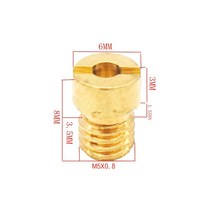 5pcs 메인 제트 기화기 인젝터 노즐 100 105 108 110 115 120 125 130 135 140 자동 교체 부품 Keihin OKO PWK, [10] 140