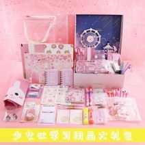 입학선물 볼펜 샤프 파카펜 문방구 인터넷 레드 세트 선물 벚꽃소녀 마음 학용품 개강 중학, 17 딥퍼플