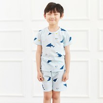 키즈라인 아동용 블루씨 5부 실내복 상하세트