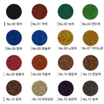 해피키즈스토어 EPDM고무칩 25kg - 어린이 놀이터 바닥 탄성 포장재 EPDM 고무칩 놀이터 보수 놀이터 바닥 탄성 매트 고무칩 보수 체육시설바닥 고무매트 보수, 노랑색