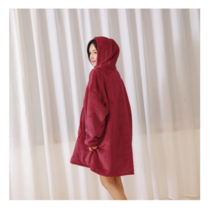 방콕후드담요/극세사/입는담요/집순이담요/블랭킷 캠핑/극세사 입는담요/따뜻한 담요