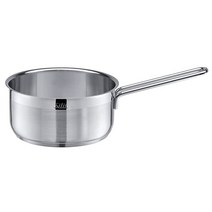 Silit Achat Saucepan 16 cm without Lid 작은 냄비 1.5 L 우유 인덕션 스테인리스 스틸 부분 매트 코팅되지 않음 오븐 사용 가능
