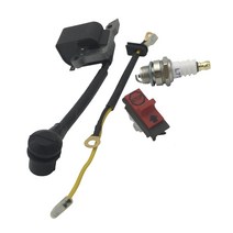 Royalways 점화 코일 (와이어 포함) Husqvarna 용 L7T 점화 플러그 정지 스위치 키트 235240136137141 36 41 26 23