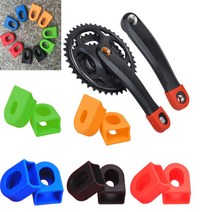 크랭크보호대 자전거 MTB 보호 커버 암 부품 프로텍터, 블랙GD06602