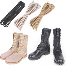 전투화 끈 6종 모음 반목 긴목 블랙 화이트 갈색 워커 군화끈 부츠 군인 서바이벌 군용 TS 태성, 전투화끈-흰색-긴목형