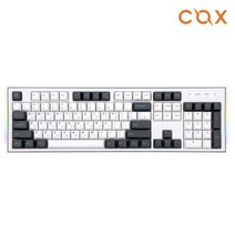 COX CK01 PBT 이색사출 사이드 RGB 기계식 게이밍 키보드 (청축)