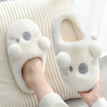 기능성 배게 일자목 코골이 목디스크 경추목 낮은 수면 요추 베개 베게 남녀공용 EVA 방수 플러시 면 슬리퍼 실내용 털 두꺼운 통굽 미끄럼 방지 커플화 겨울용 보온 신발, [14] C-Beige, [02] 38-39(Fit foot37-38)