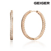 [가이거] 18K 파티 큐빅 스몰 링 귀걸이 (gold pin) GI8KPEE032